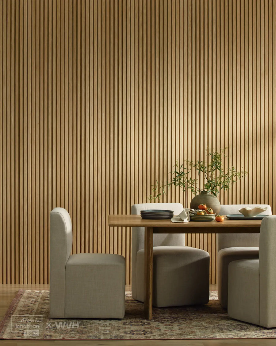 WVH® Drew & Jonathan Home™ Grainmatch Oak Acoustic Slat Wall Panel