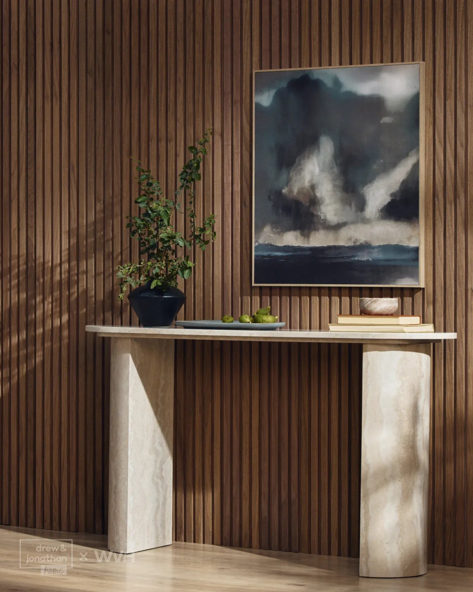 WVH® Drew & Jonathan Home™ Grainmatch Walnut Acoustic Slat Wall Panel