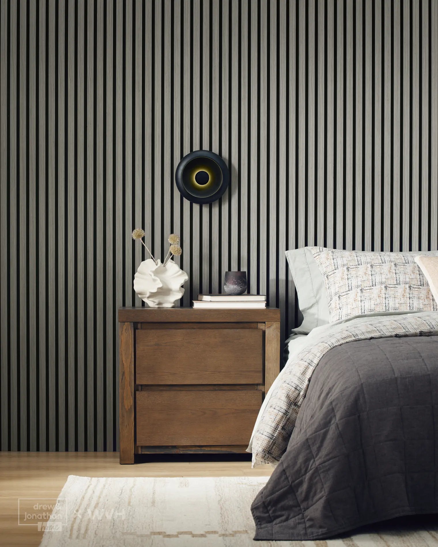 WVH® Drew & Jonathan Home™ Gray Oak Acoustic Slat Wall Panel