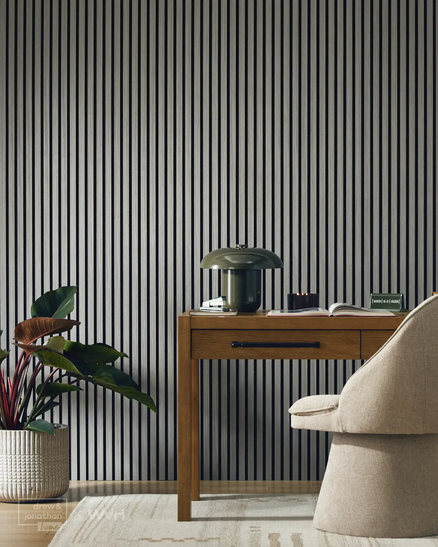 WVH® Drew & Jonathan Home™ Gray Oak Acoustic Slat Wall Panel