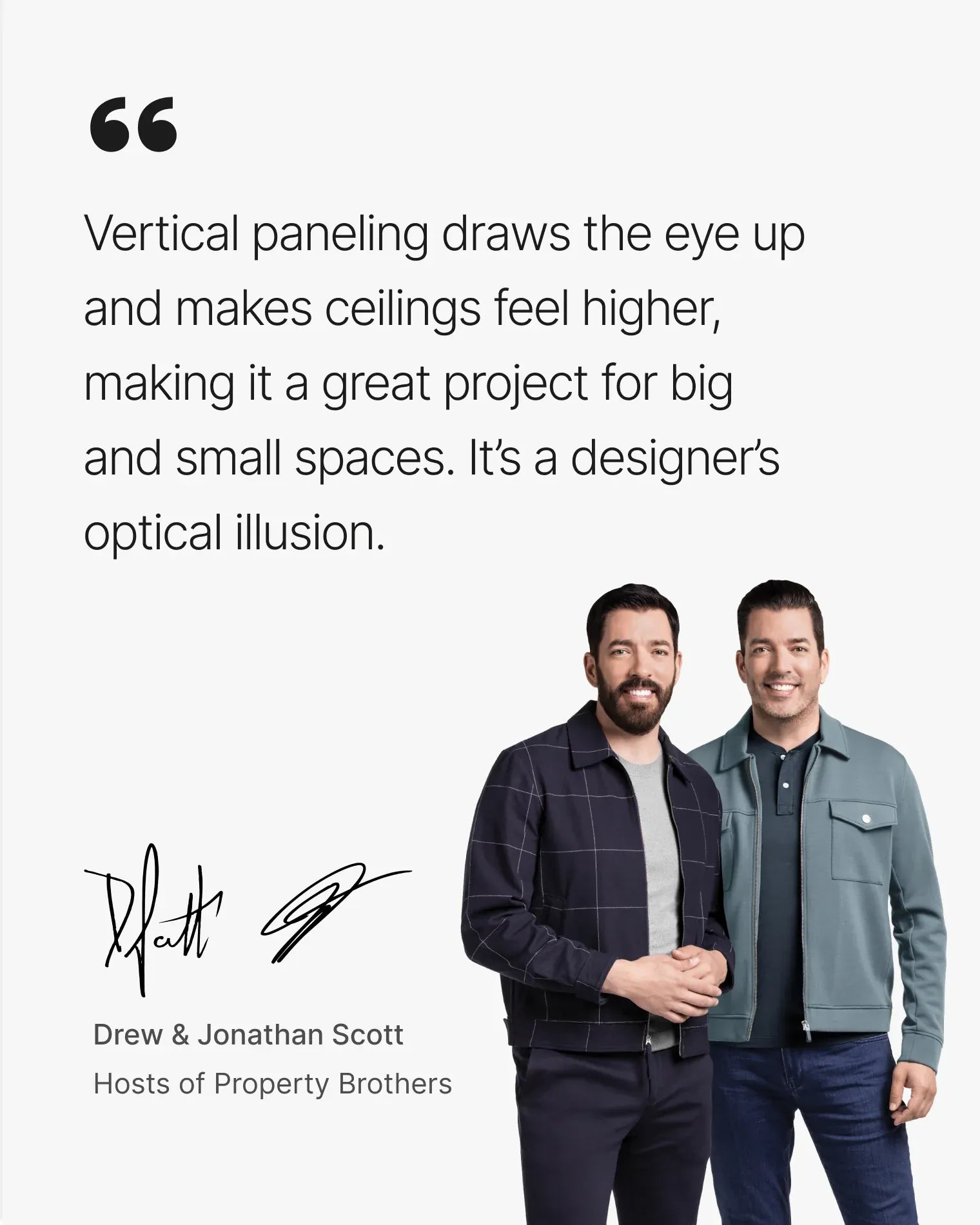 WVH® Drew & Jonathan Home™ White Wood Acoustic Slat Wall Panel