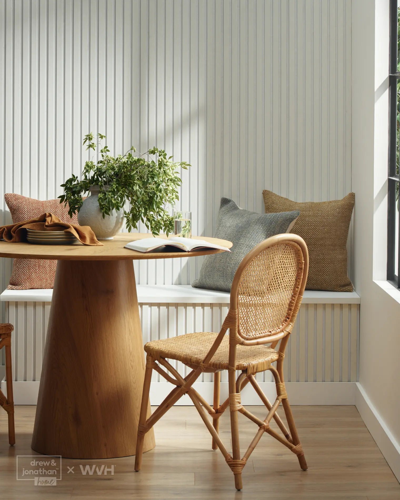 WVH® Drew & Jonathan Home™ White Wood Acoustic Slat Wall Panel