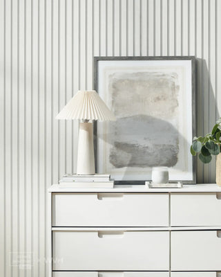 WVH® Drew & Jonathan Home™ White Wood Acoustic Slat Wall Panel