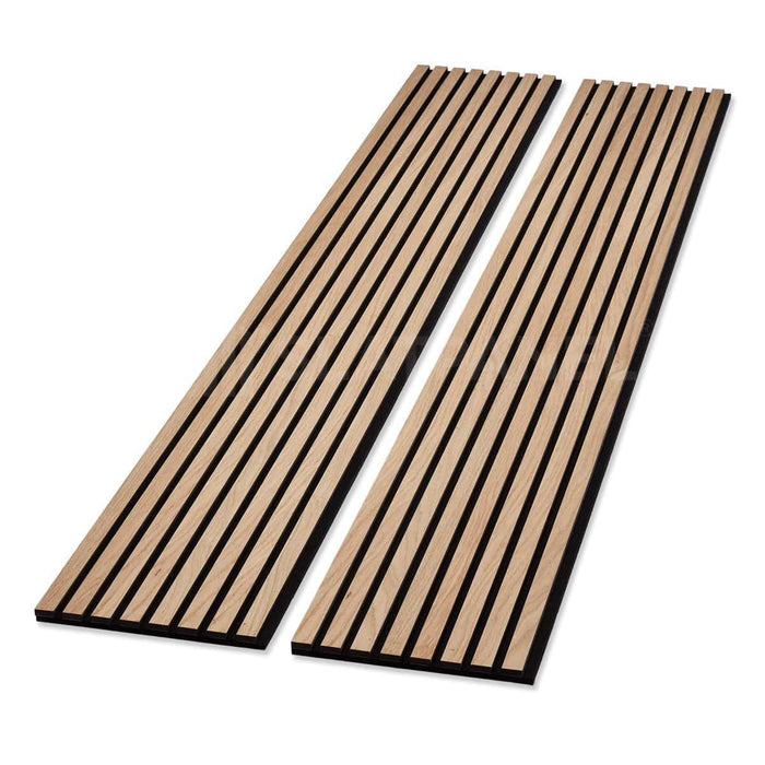 Woody Walls Acoustic Wood Wall Panels for Interior Wall Decor | Set of 2  Seamless Joint Wood Panels for Walls | DIY Wood Slat Wall | 3D Wall Panel
