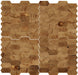The Wood Veneer Hub Geometrical Honeycomb Wood Mosaic Tiles